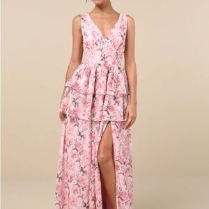 Lulus Graceful Approach Blush Pink Easter Prom Wedding Guest Dress